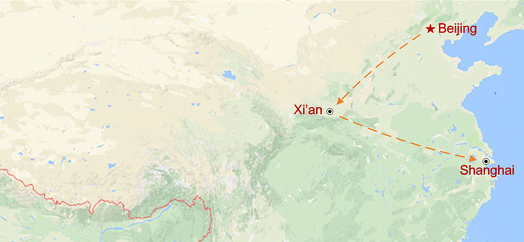 Das Goldene Dreieck von China Map