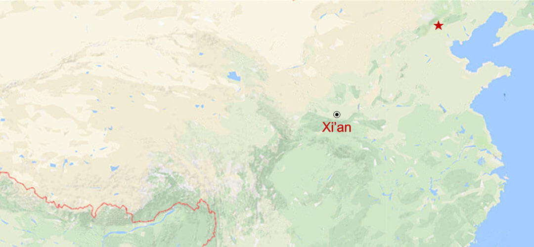 Xi'an en Un Día Map