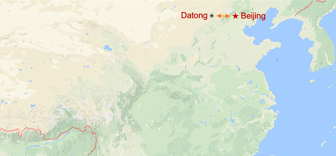 Datong Tagestour ab Peking Map