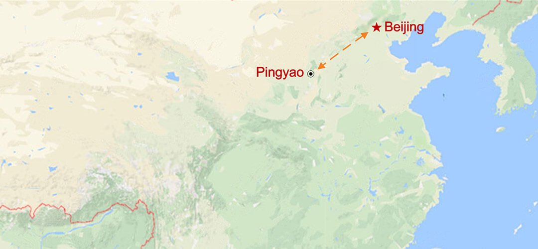 Visite de Pingyao depuis Pékin Map