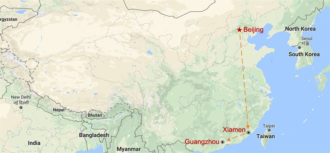 Southern China's Colonial Heritage Map