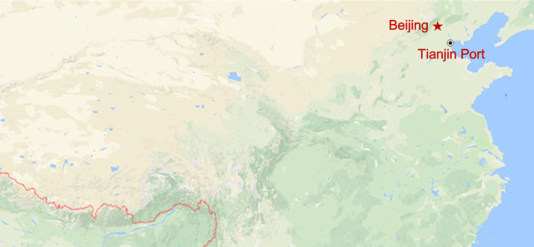 Tour de Beijing desde el Puerto de Tianjin Map