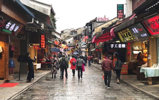 Calle Oeste en la aldea de Yangshuo