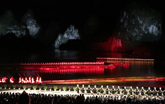Liu Sanjie-Vorstellung mit Lichtershow