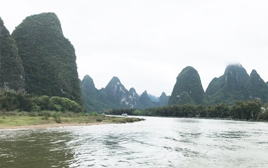 El famoso paisaje de la nota de 20 RMB