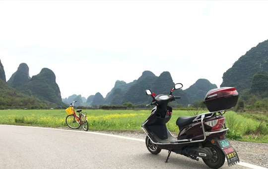 Biking in the countryside of Yangshuo ' 540x340 ' 1