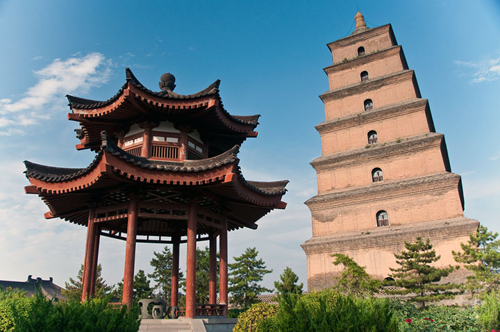 big wild goose pagoda xian