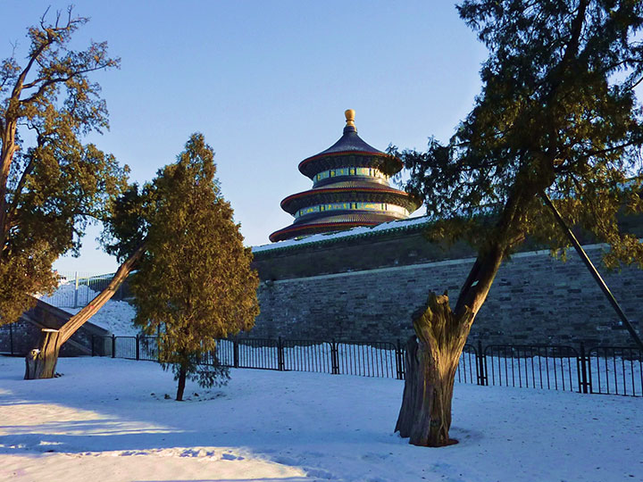 Templo del Cielo en el invierno